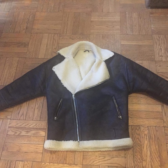 Source Unknown Other - BIG SALE ! vintage Bomber/Pilot sherpa lined jacket xl/xxl